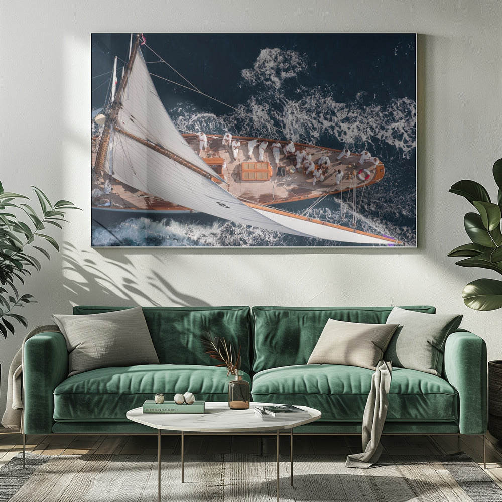 Wall art Above Moonbeam Canvas Print