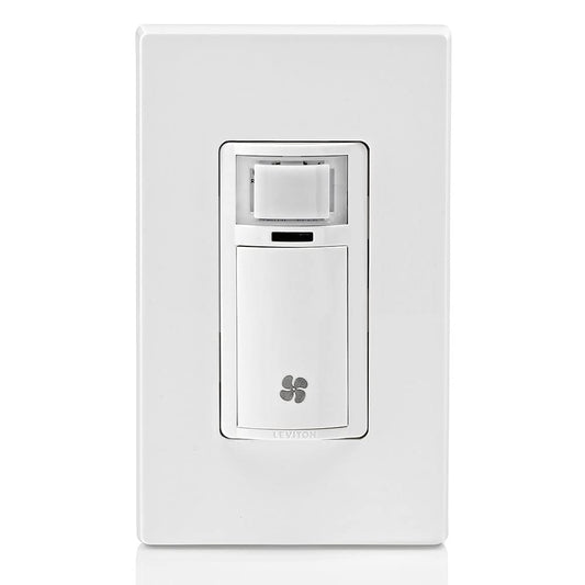 Leviton Humidity Sensor Switch for Bathroom Exhaust Fan, automate Ventilation, air Circulation, Moisture Control, ยผ HP, Single Pole, DHS05-1LW, White ๐ All In One Marketplace Canada