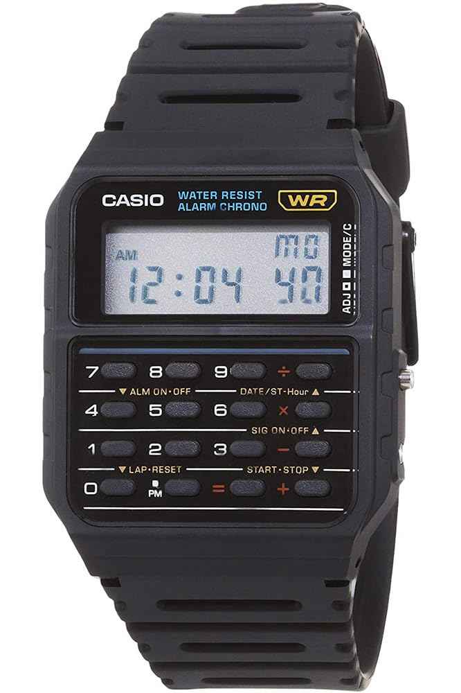 Casio Men's Twincept Databank ANI-Digi Resin Watch Black CA-53W-1Z 🍁 All In One Marketplace Canada