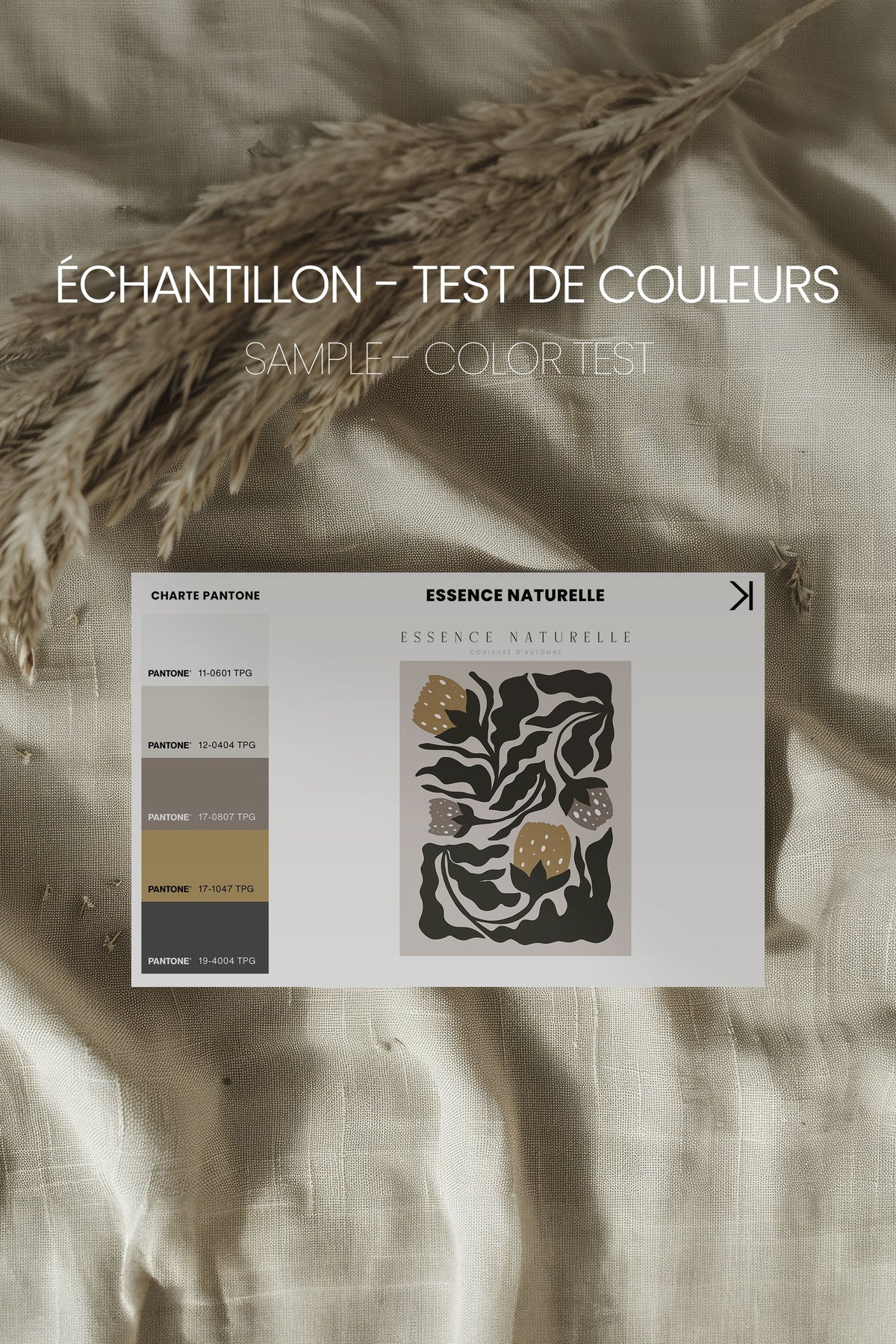ESSENCE NATURELLE, Oeuvre sur toile étirée