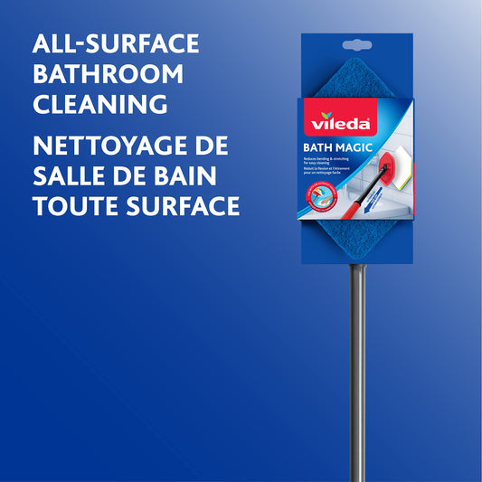 Vileda Bathroom Cleansing Supplies Set | Includes 1 Magic Mop with 1 Extra Refill and 1 Microfibre Bathroom Cleaning Cloth ๐ All In One Marketplace Canada