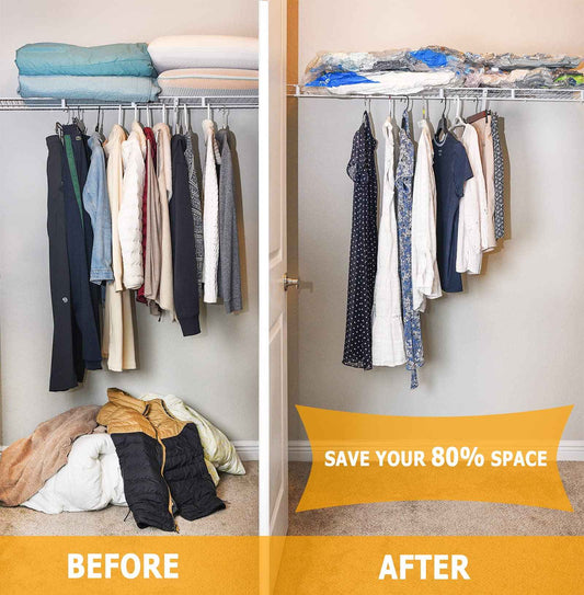 Vacuum Storage Bags 7 Jumbo, Space Saver Sealer Bags,Plastic Packaging Bags,Compression Bags for Clothes, Pillows, Comforters, Blankets, Bedding ๐ All In One Marketplace Canada