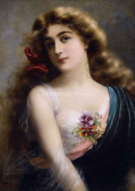 Emile Vernon Autumn Beauty A4 Rice Paper - 5 Sheets