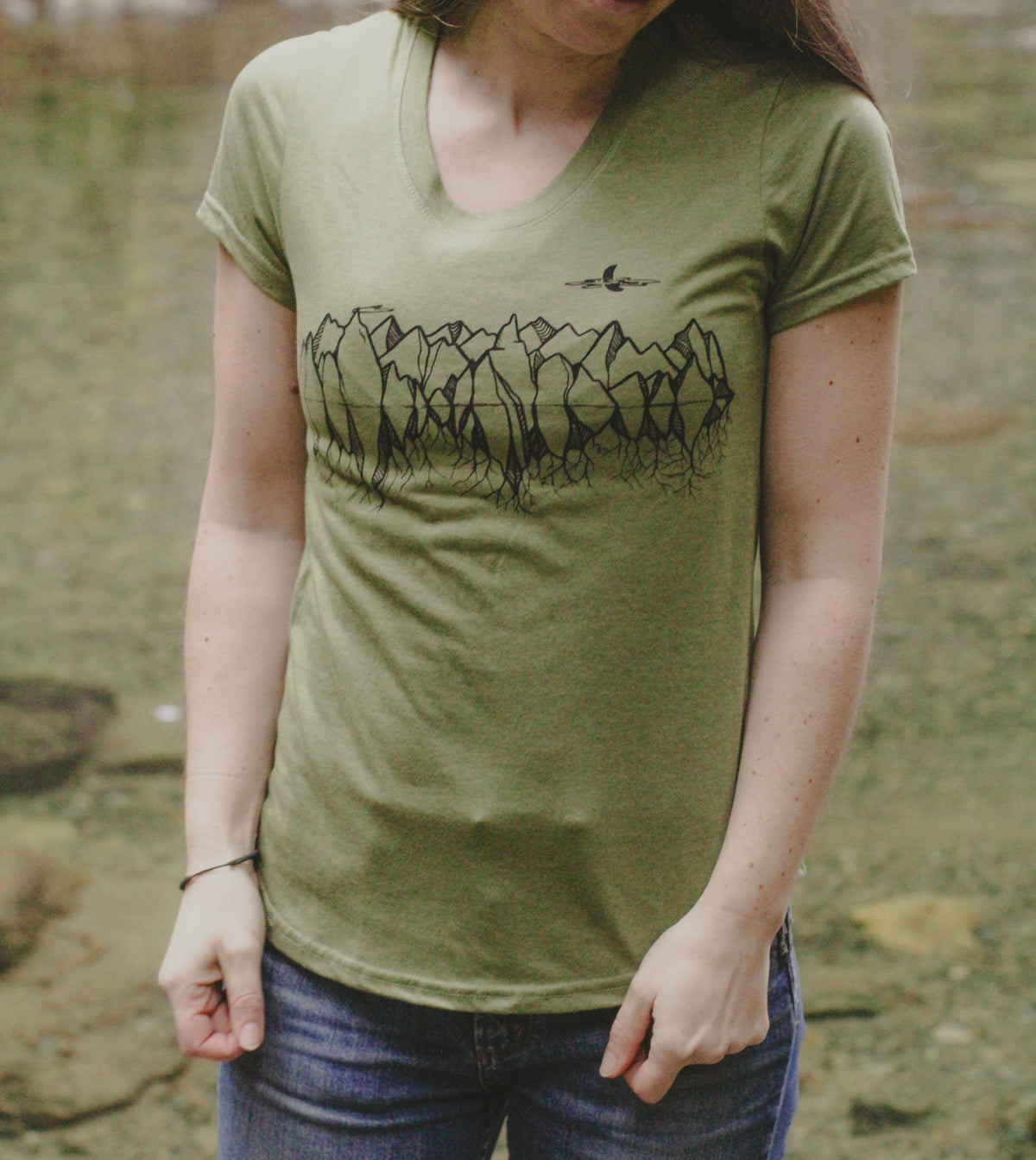 MOUNTAIN ROOTS - Womens Eco Tee