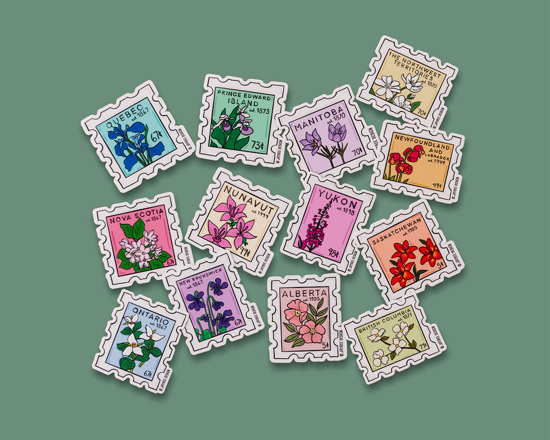 Canada Stamp Vinyl Sticker Pack
