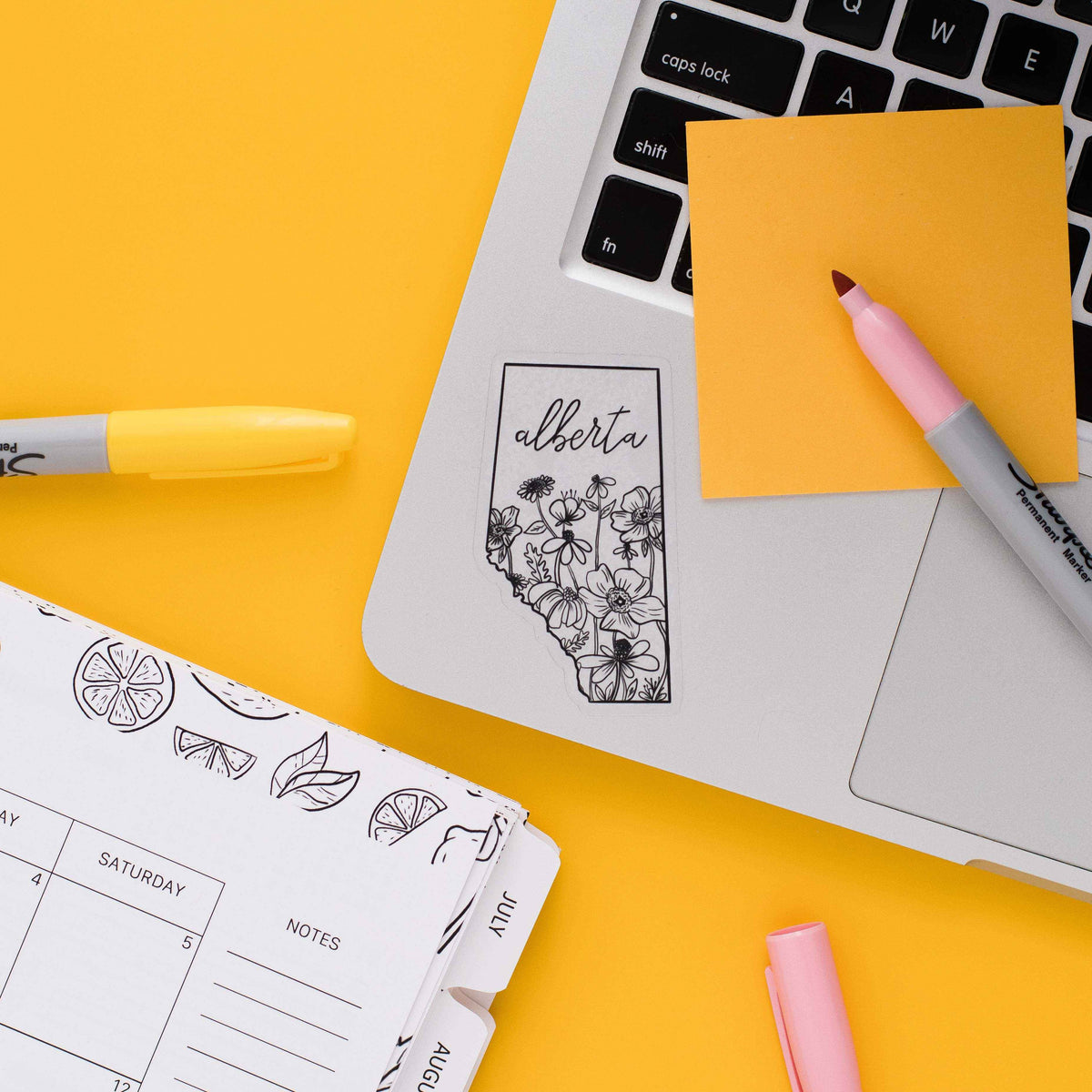 Alberta Floral Matte Sticker