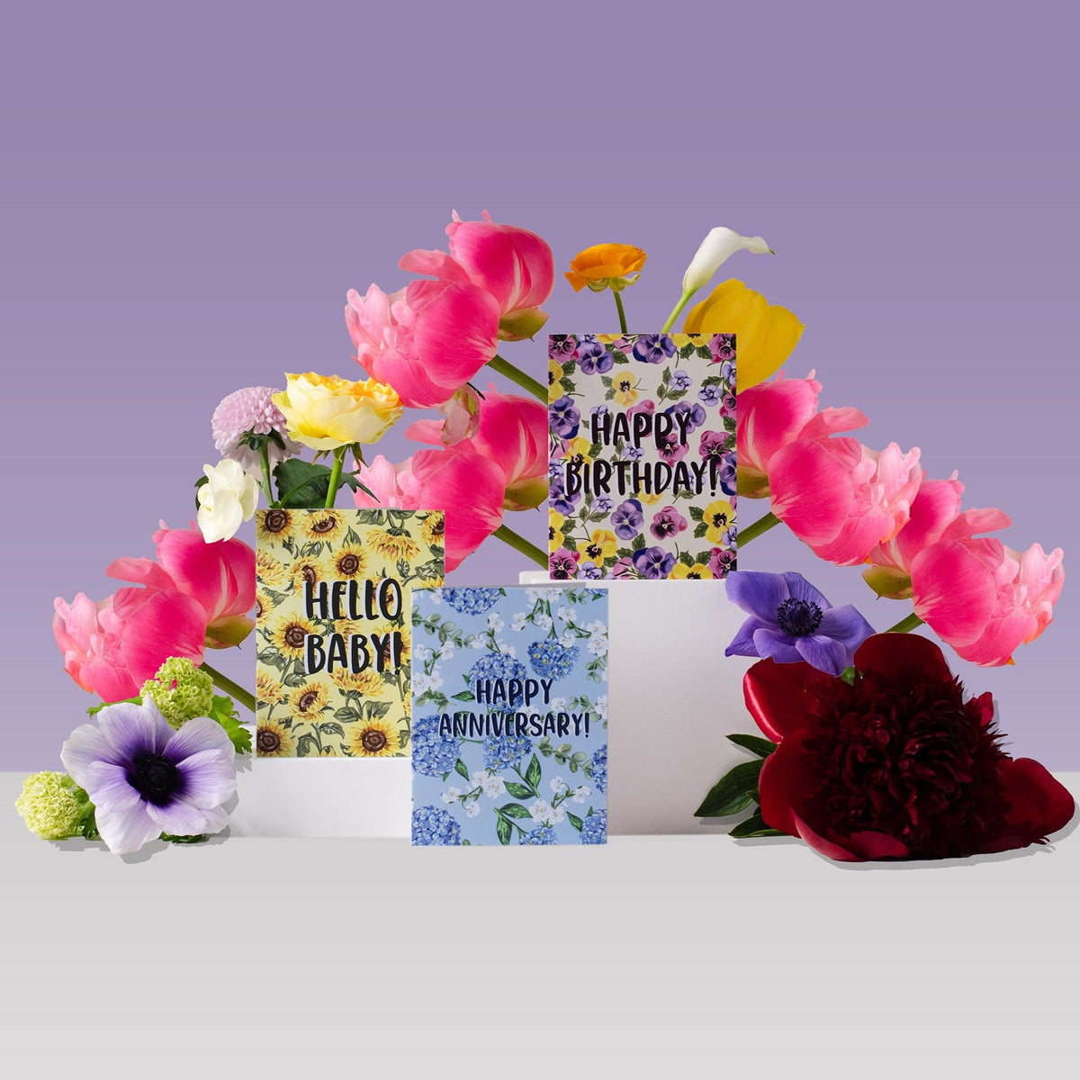 Garden Party Set - 10 Assorted Greeting Cards