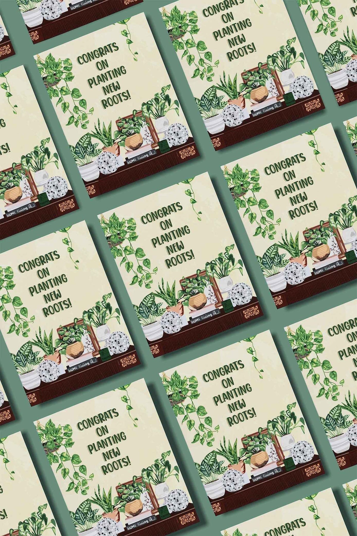 Congrats On Planting New Roots! - Greeting Card