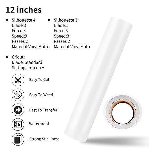 XVinyl Permanent Adhesive Vinyl Sheets Multi Color Starter Pack (50-12" x 12" Sheets)