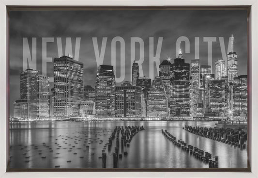 Wall art NEW YORK CITY Skyline Monochrome