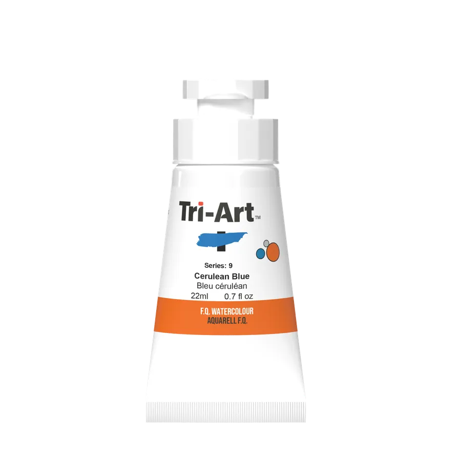 Tri-Art Water Colours - Cerulean Blue