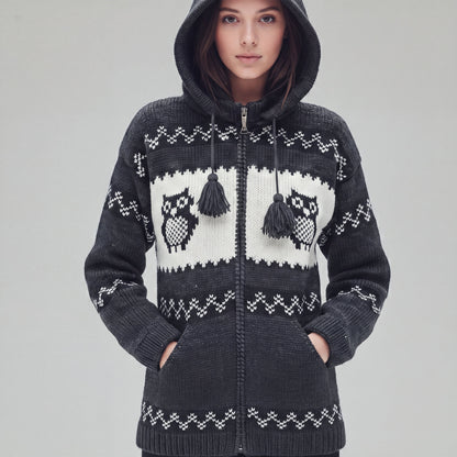 Nocturne Owl Wool Jacket