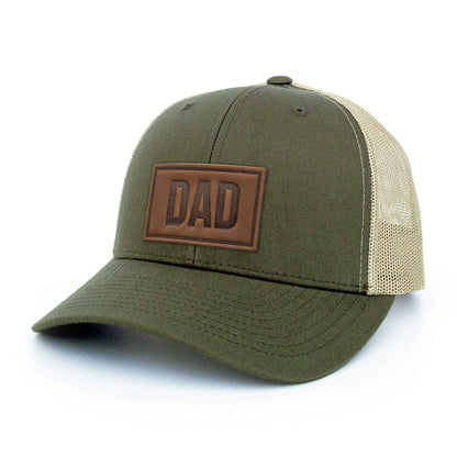 DAD - Leather Patch Trucker Hat