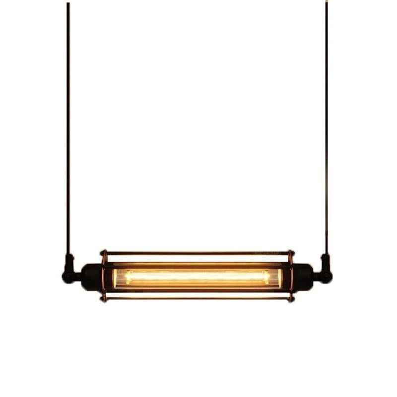 Restaurant Bar Counter Cafe Retro Nostalgic Iron Small Iron Cage Chandelier