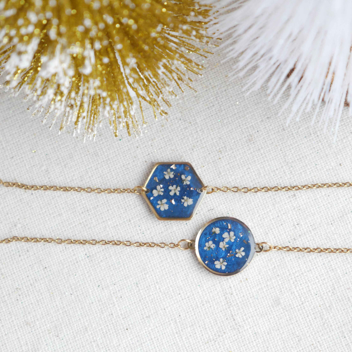 Bracelet Céleste - fleurs de carotte