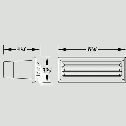 Luminaire paysager pour marche - 0930