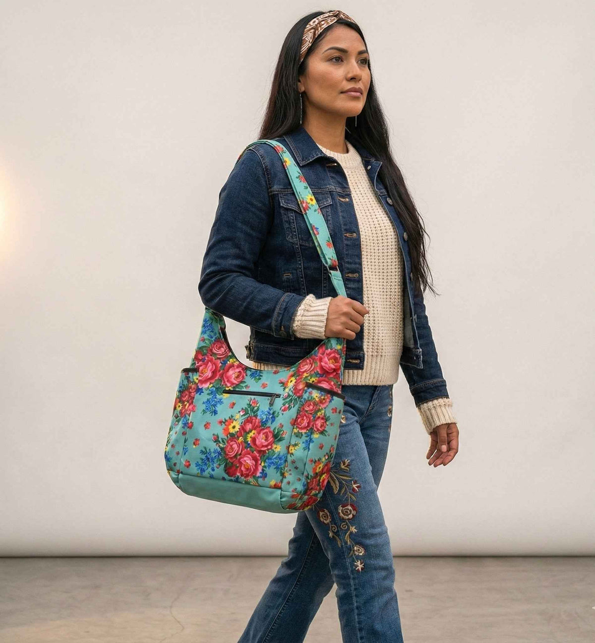 Turquoise Kookum Crossbody Bag