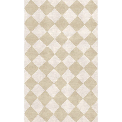 Trestres Checkered Natural & Ivory Rug