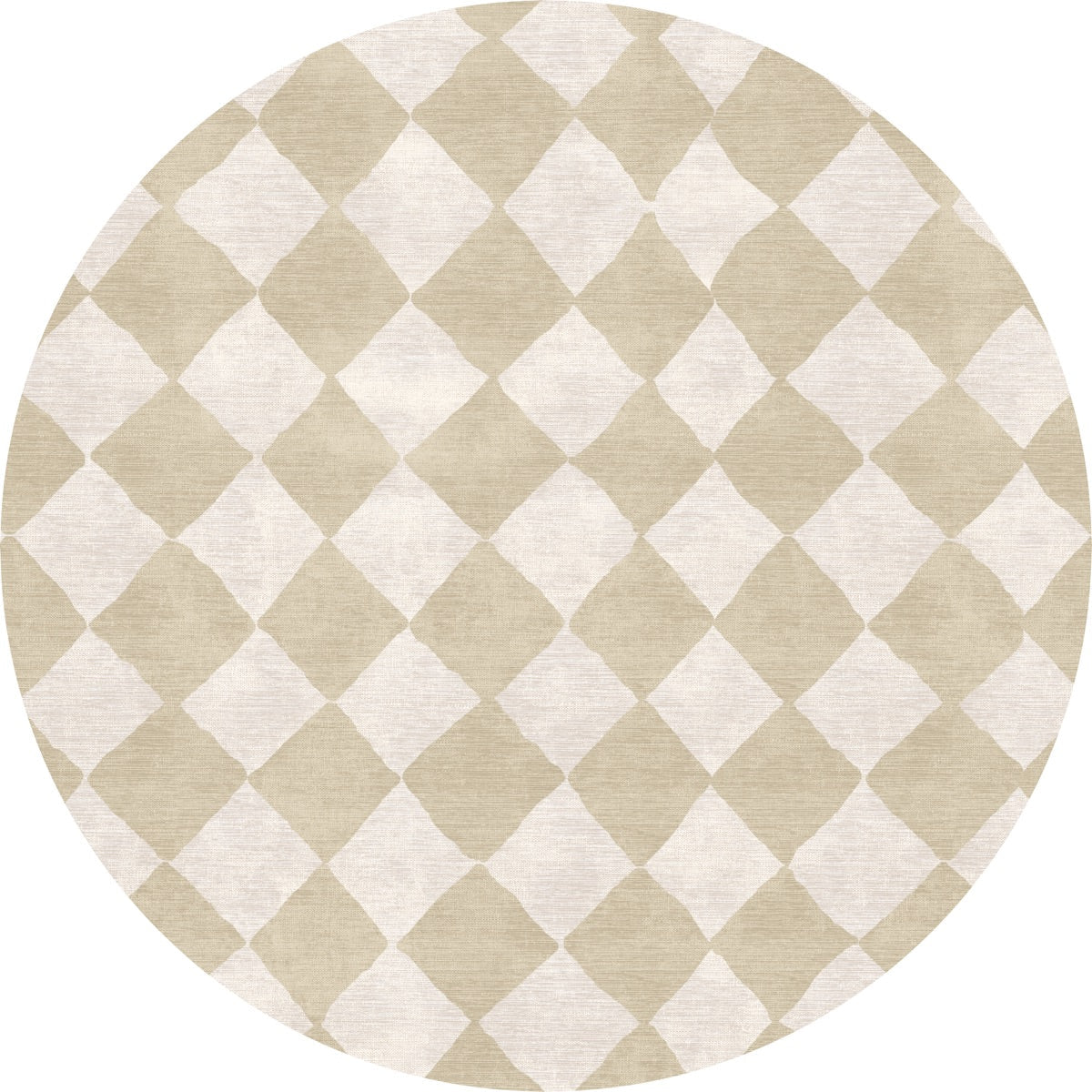 Trestres Checkered Natural & Ivory Rug