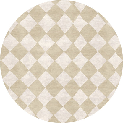 Trestres Checkered Natural & Ivory Rug