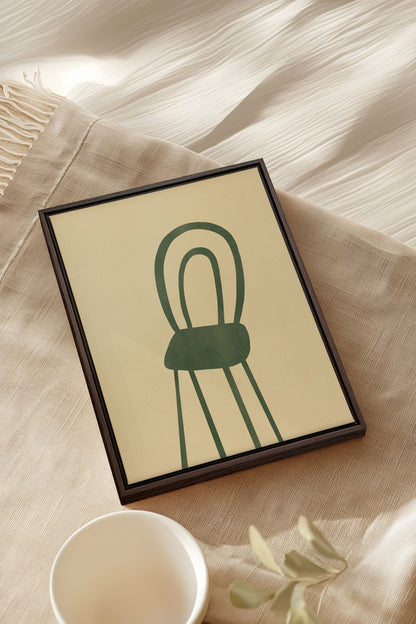 THE GREEN CHAIR, Oeuvre sur toile étirée
