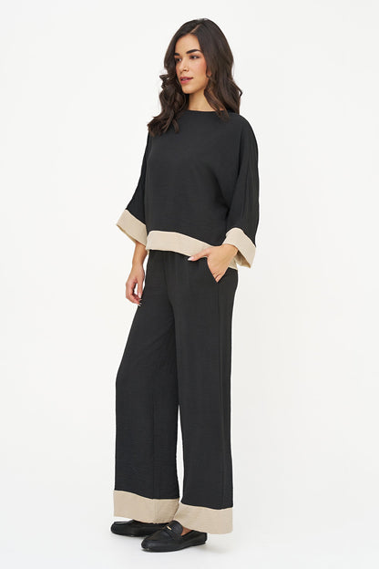 Women's Color-Block Woven Top