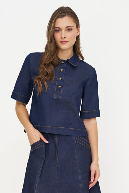 Women's Lightweight Denim Top