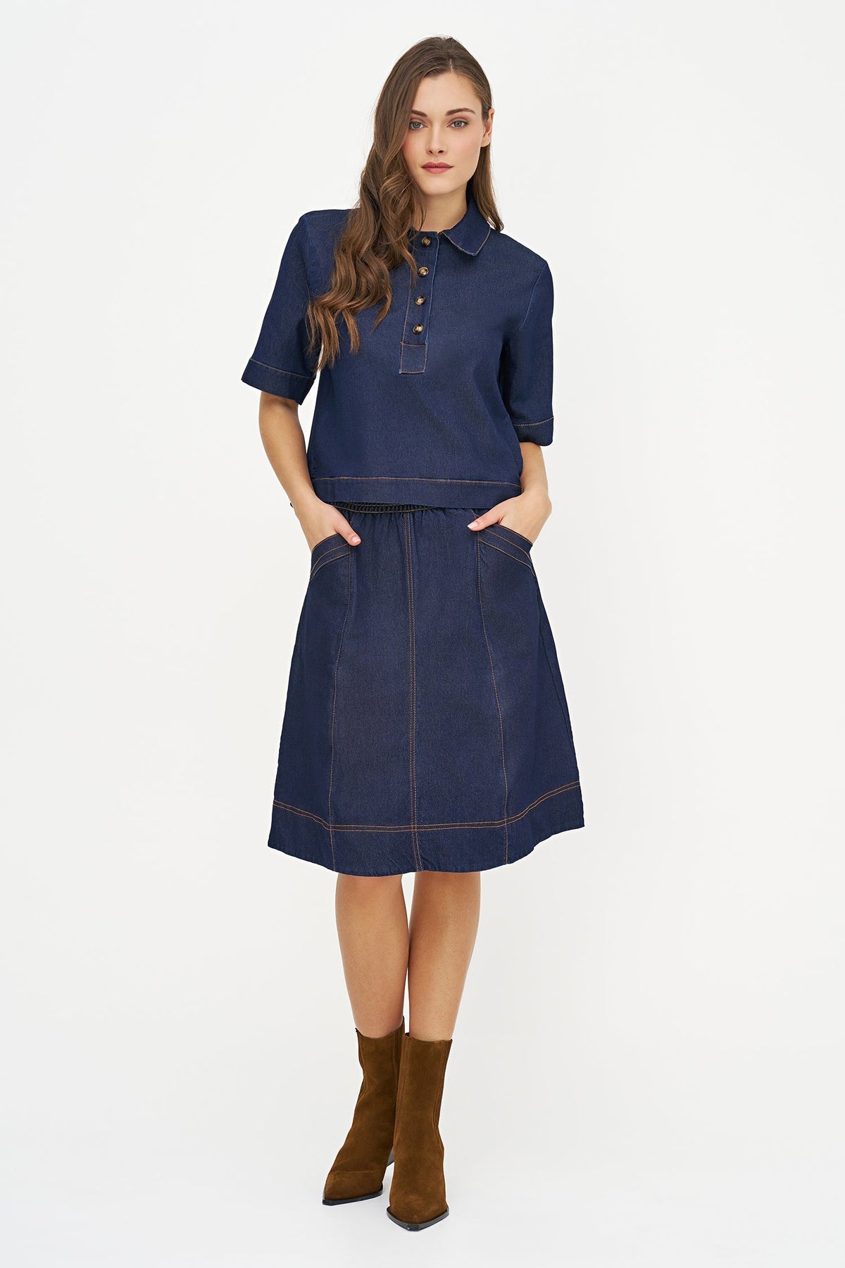 Women's Lightweight Denim Top
