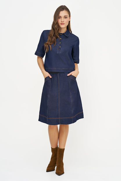 Women's Lightweight Denim Top