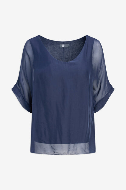 Women's Woven V-Neck Top
