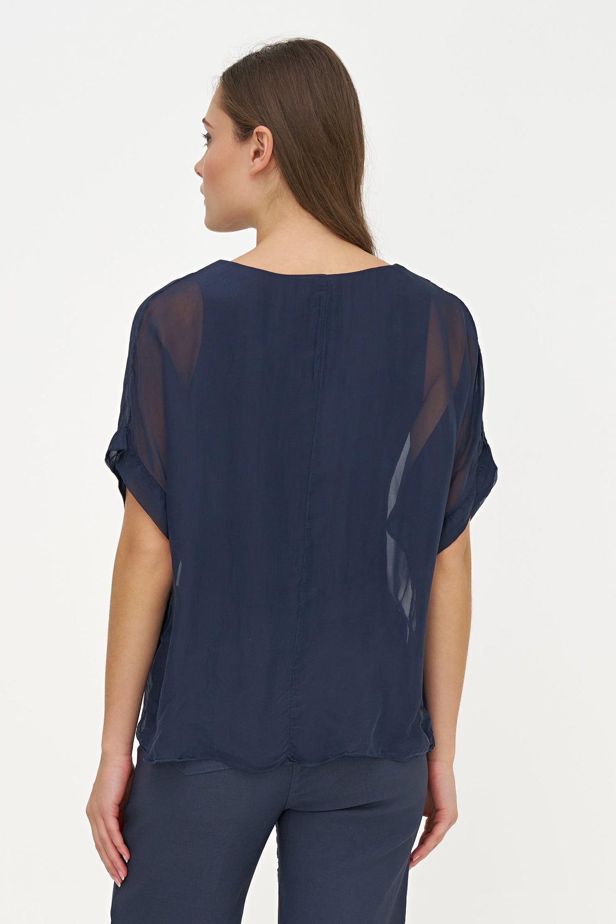Women's Woven V-Neck Top