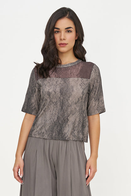 Women's Soft Printed Knit Top
