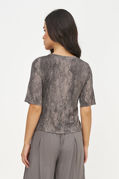 Women's Soft Printed Knit Top