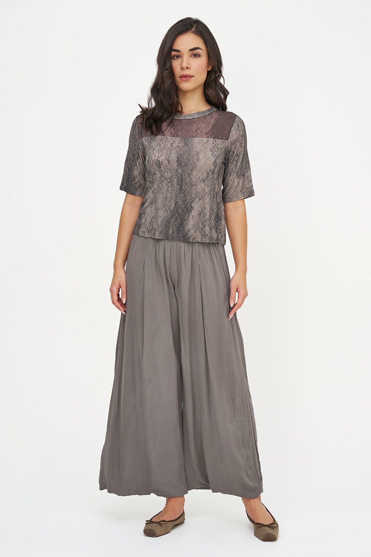 Women's Soft Printed Knit Top