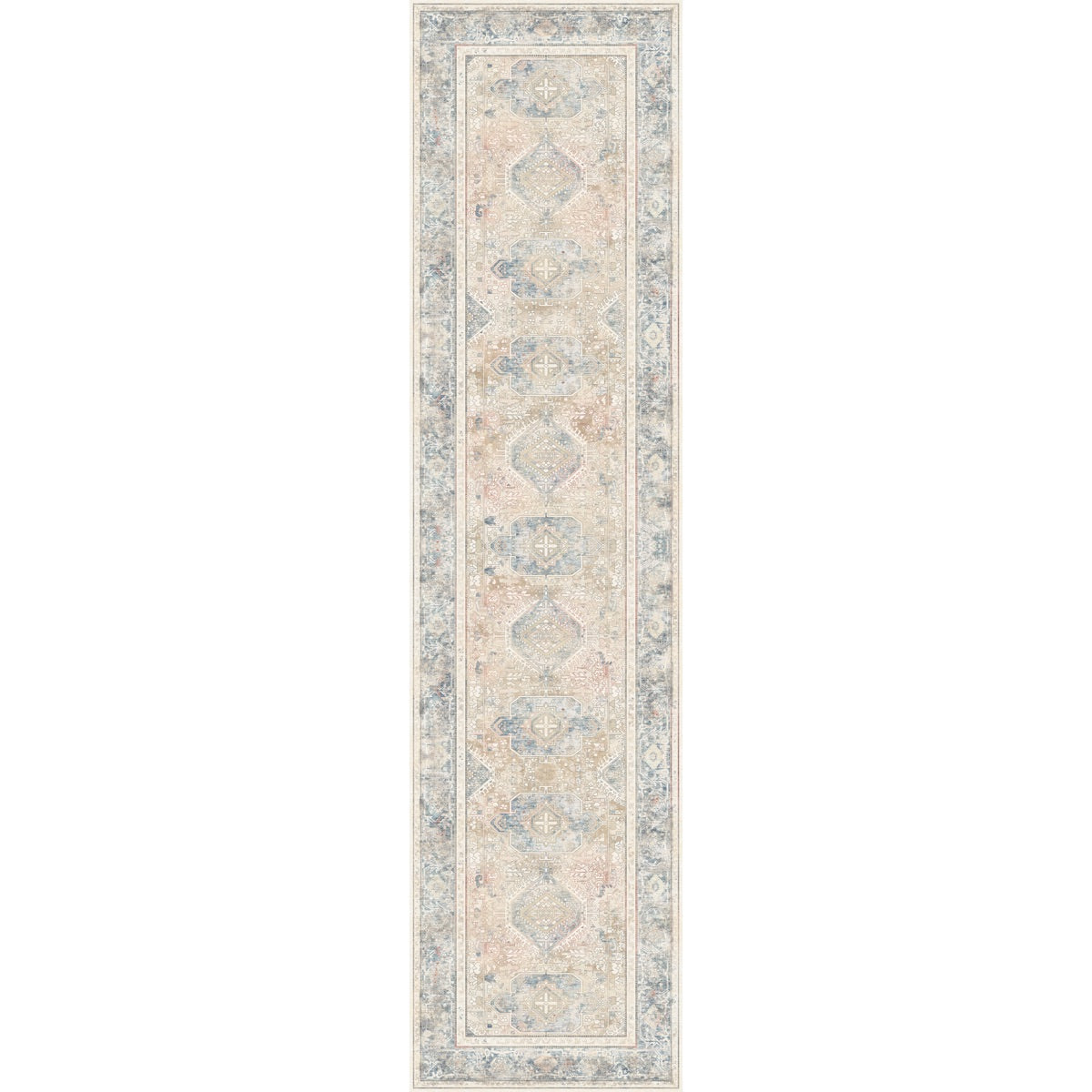 Elera Blue Red Beige Rug
