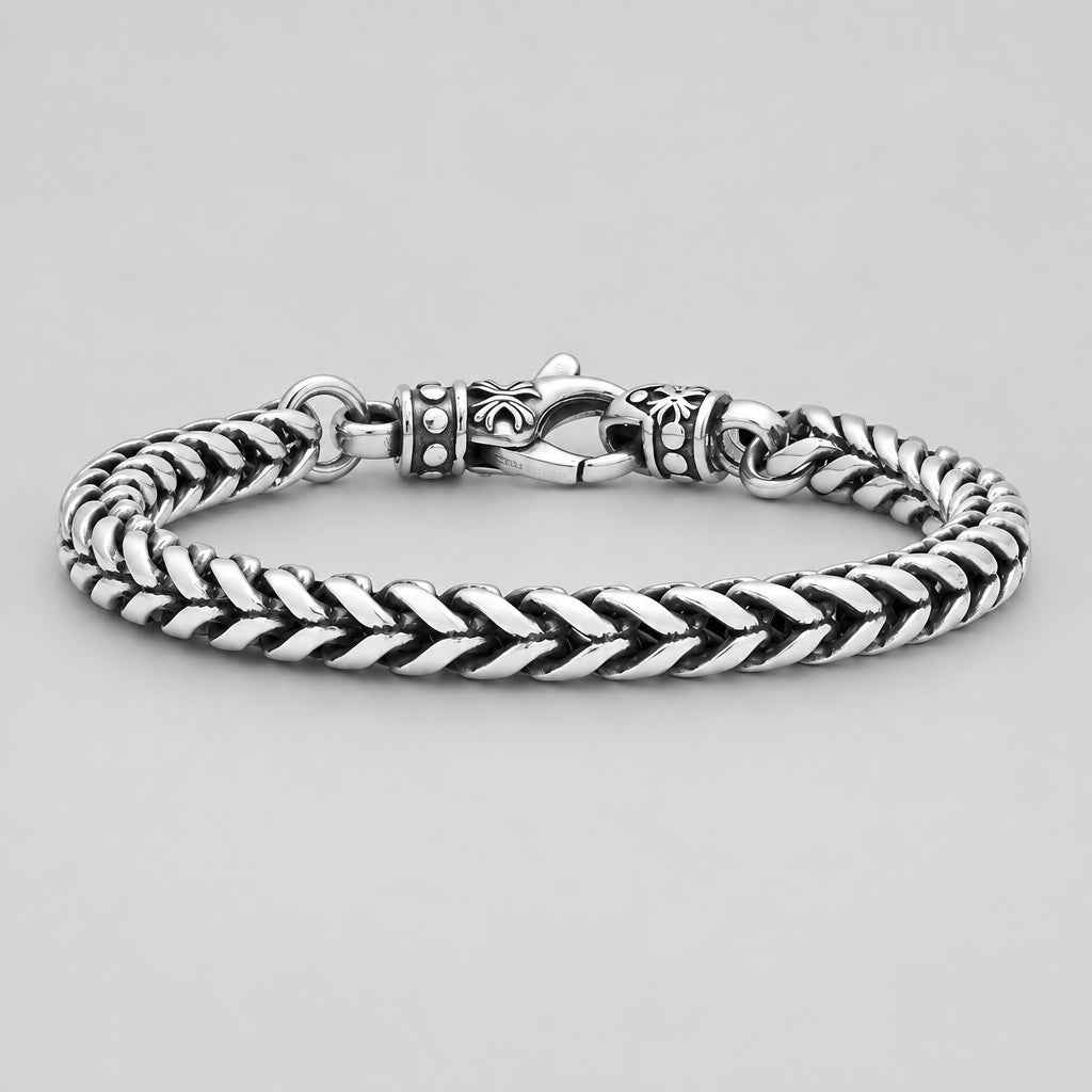 Men's Heavy Duty Wheat Chain Stainless Steel Bracelet Biker Jewelry