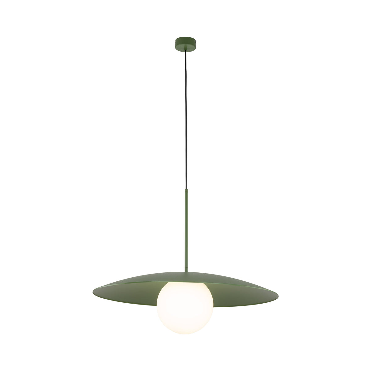 SLATE Mid-Century Modern Wide Dome Pendant Light for Kitchen Island & Dining Table - AURABAGS SHOP