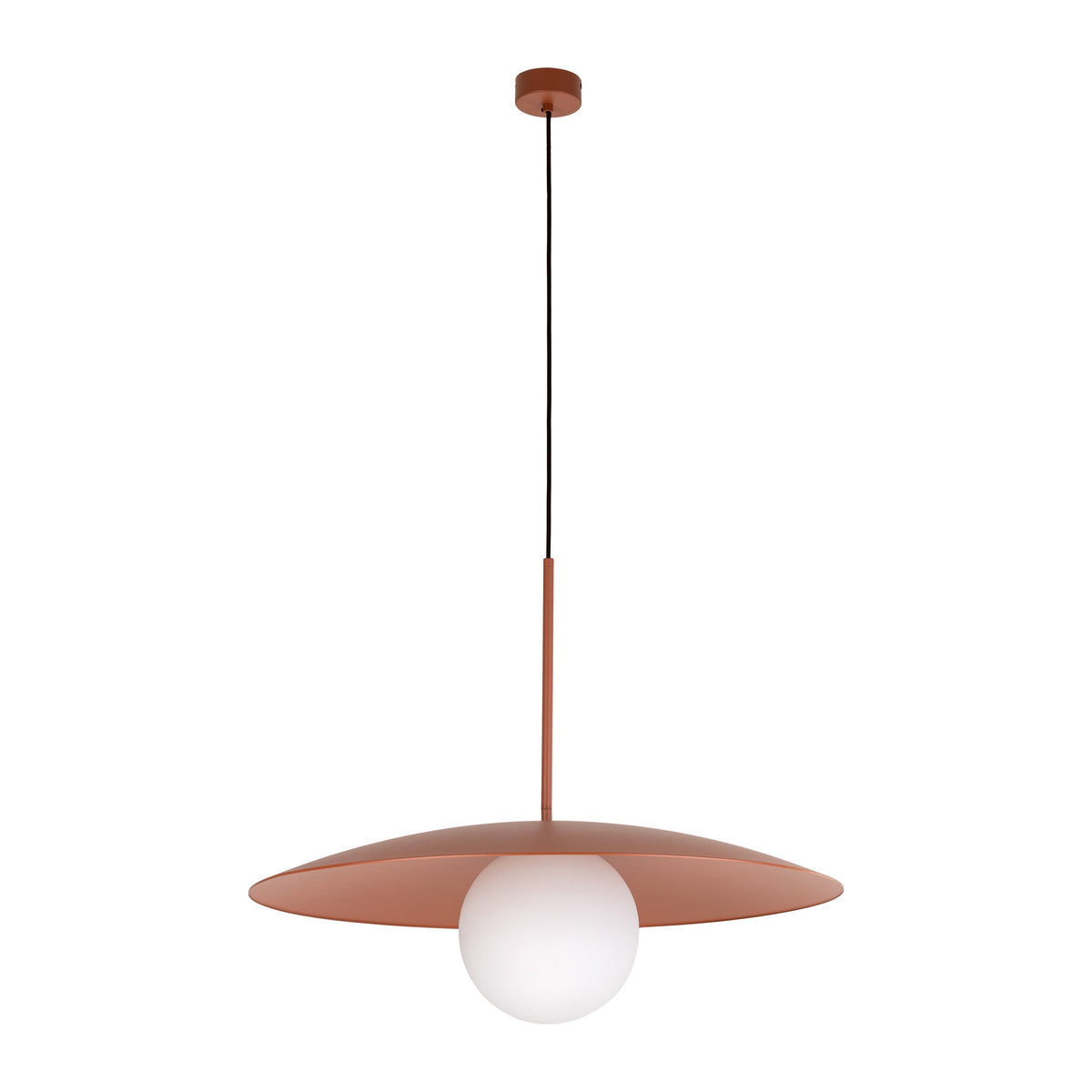 SLATE Mid-Century Modern Wide Dome Pendant Light for Kitchen Island & Dining Table - AURABAGS SHOP