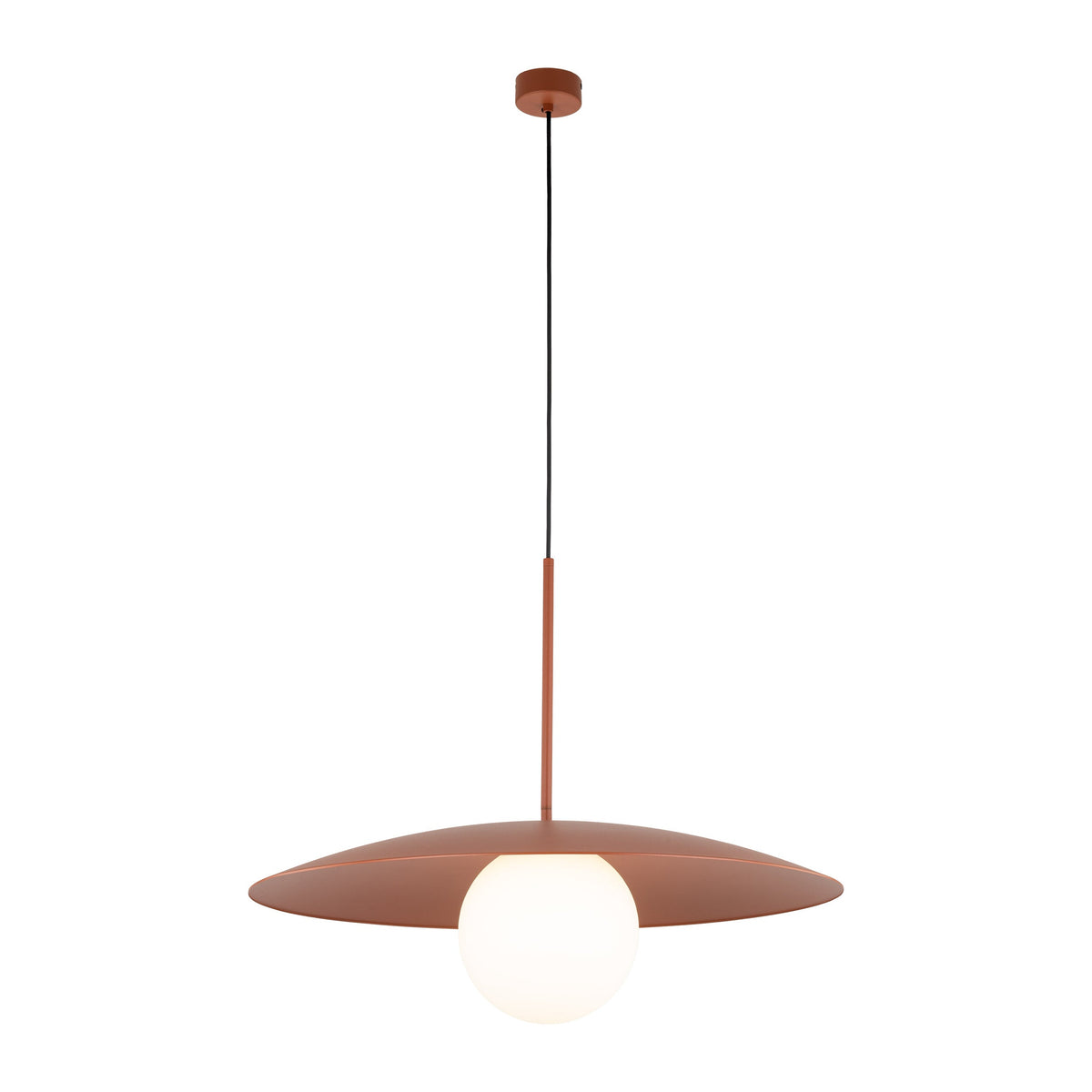 SLATE Mid-Century Modern Wide Dome Pendant Light for Kitchen Island & Dining Table - AURABAGS SHOP