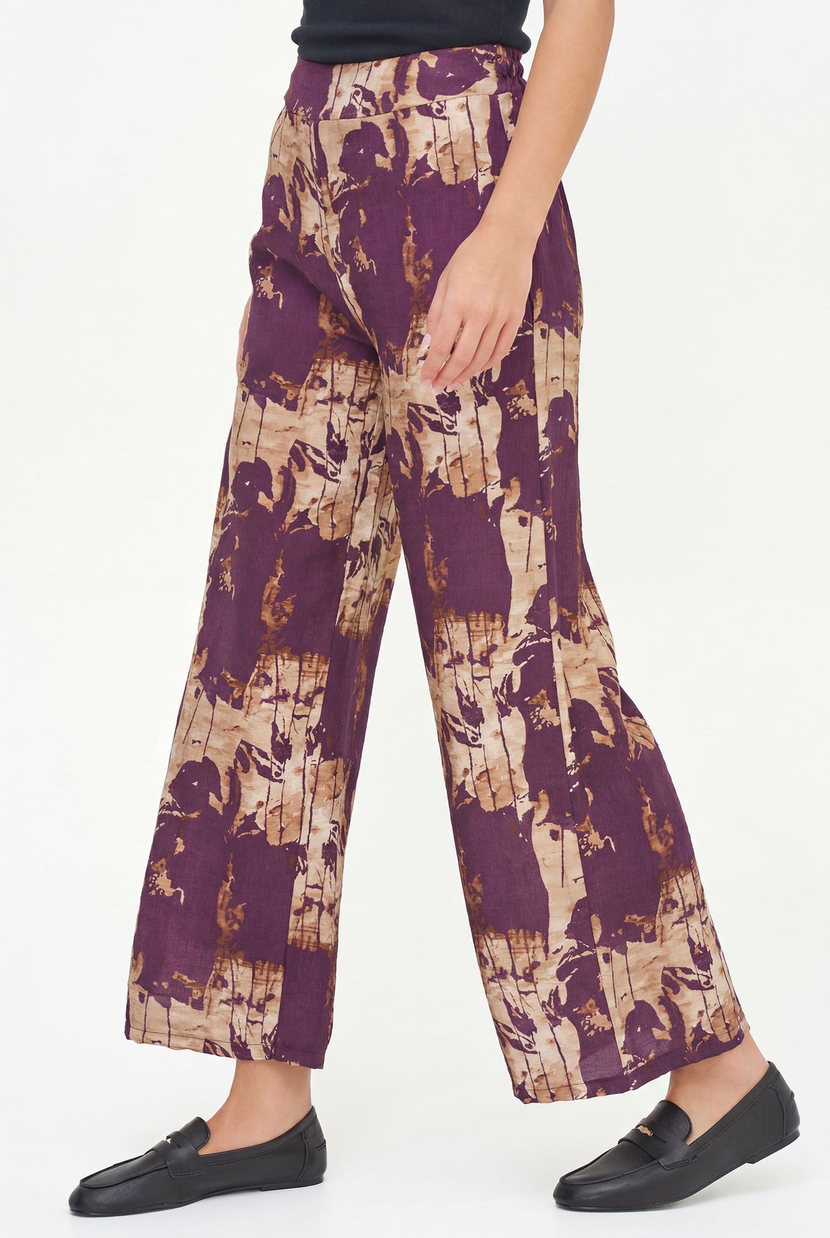 Women's Printed Woven Pull-On Pants