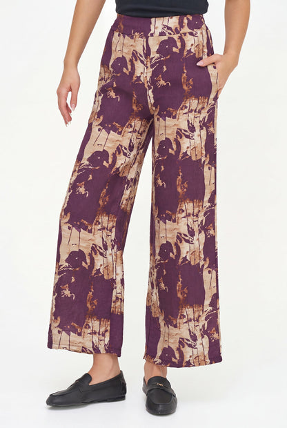 Women's Printed Woven Pull-On Pants