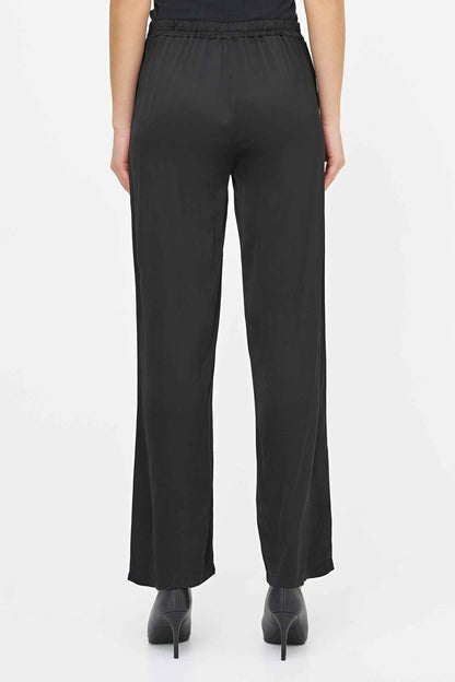 Women's Woven Pull-On Bootcut Pants with Side Pockets