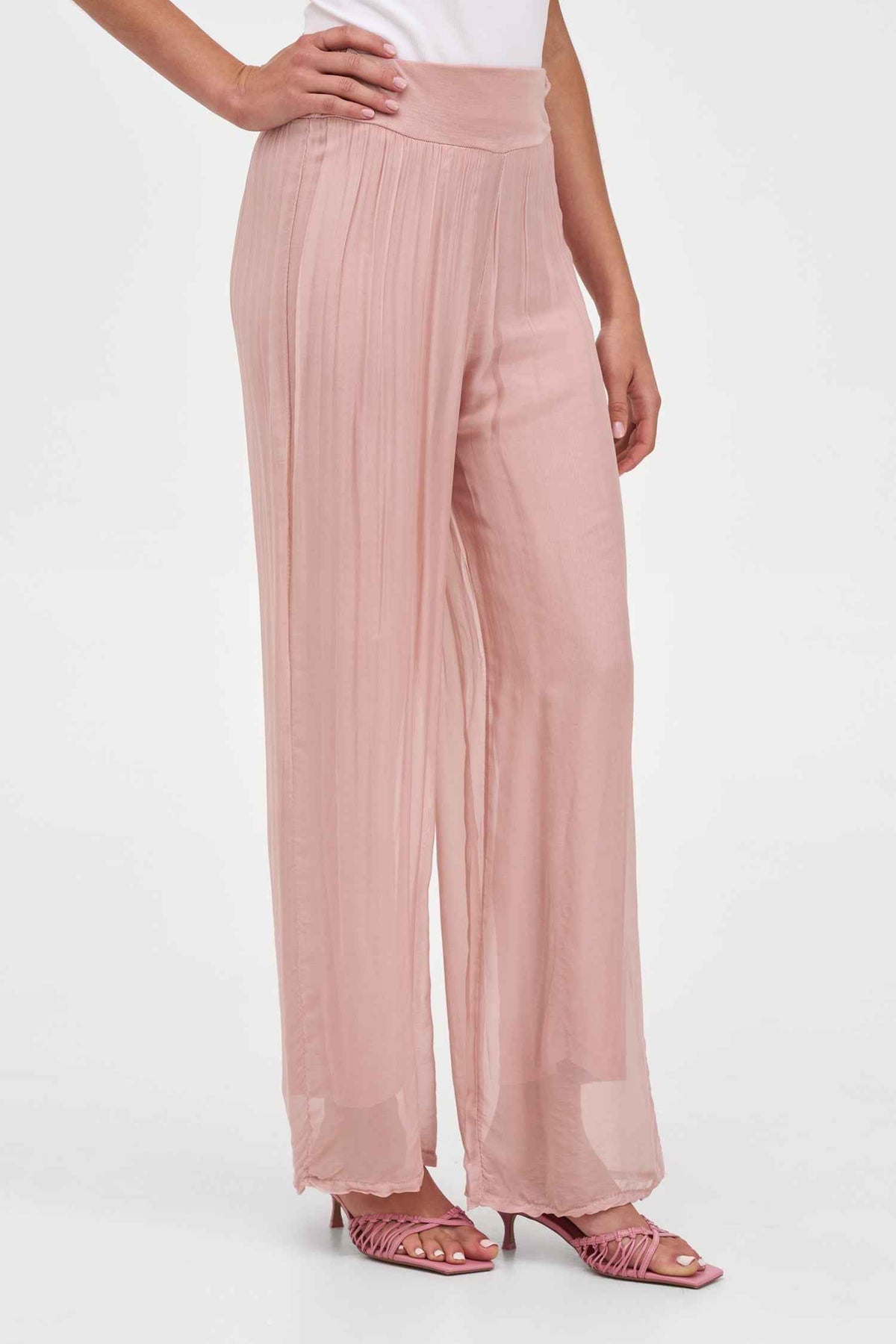 Women's Knit Woven Combo Trousers
