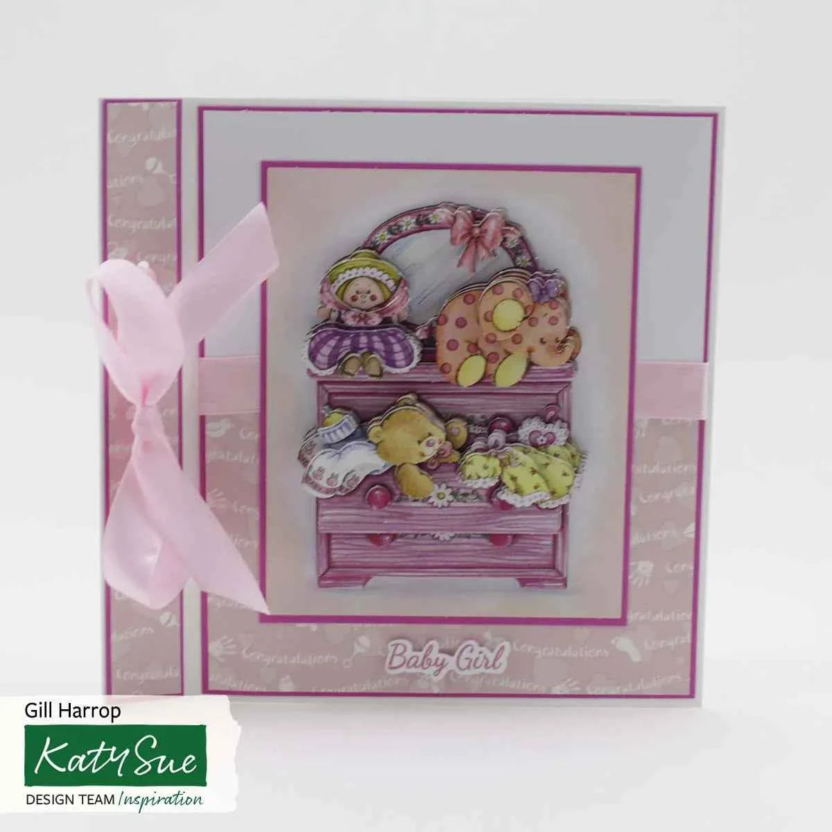 Die Cut Decoupage – Baby Girl (Pack Of 3)