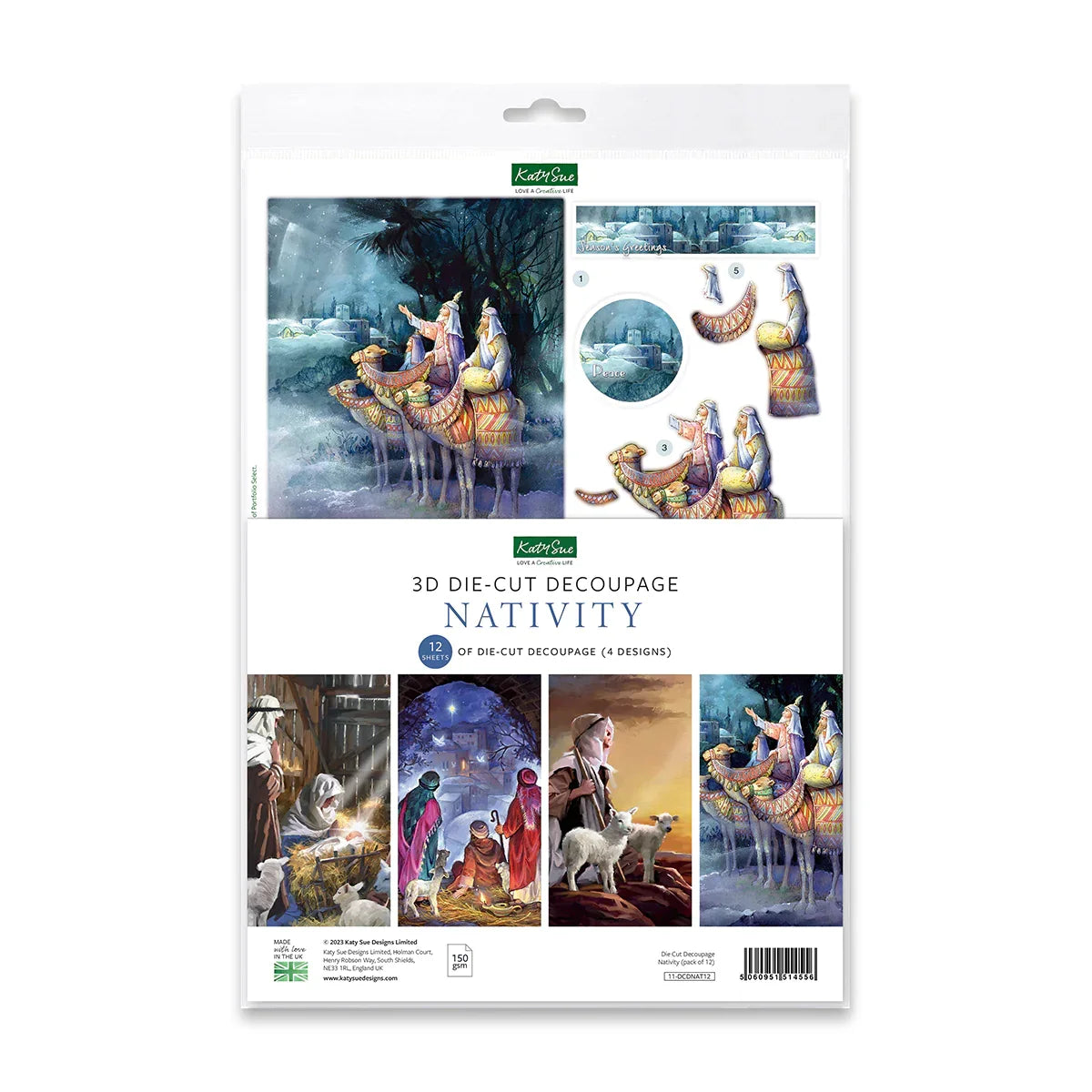 Die Cut Decoupage – Nativity (Pack Of 12)