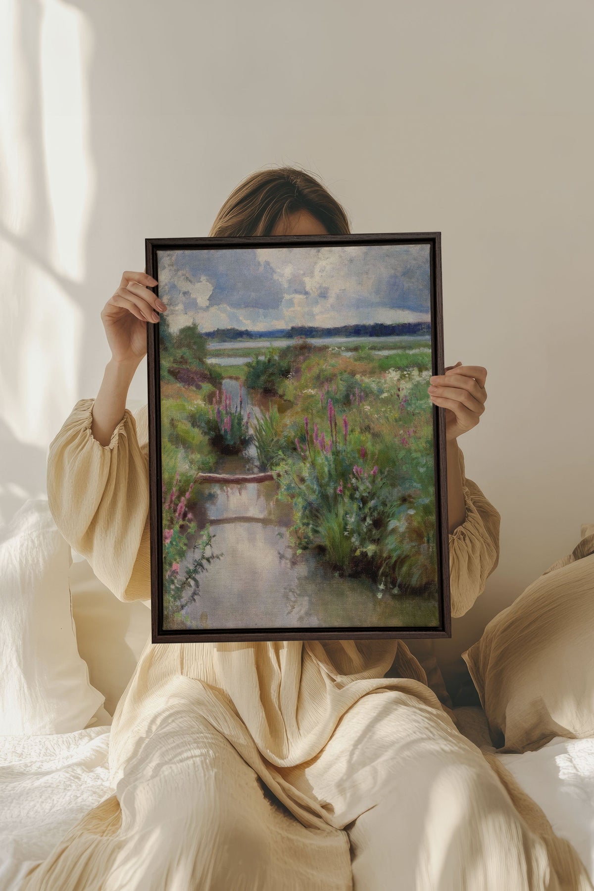 DOUCE RIVIÈRE, Oeuvre sur toile étirée
