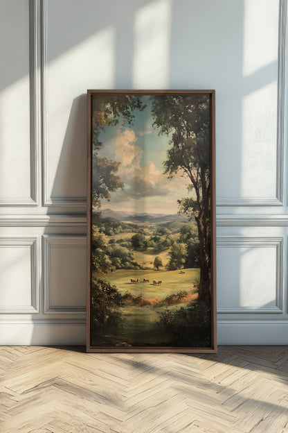 REPOS CHAMPÊTRE, Oeuvre sur toile étirée