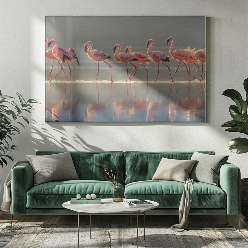 Wall art Flamingo Landscape