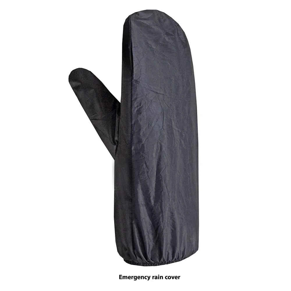 Open Road Men's Leather Motorcycle Gloves w/ Rain Cover