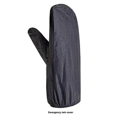 Open Road Men's Leather Motorcycle Gloves w/ Rain Cover